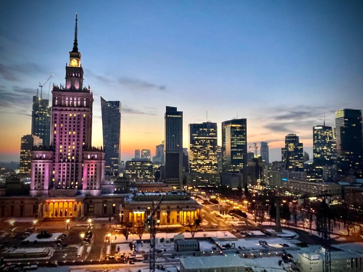 Super Red Centrum View In Town 2x Metro Fast Wifi 300 Mbs Netflix Appletv Smarttv Spotify Panorama Miasta Apartament Warszawa