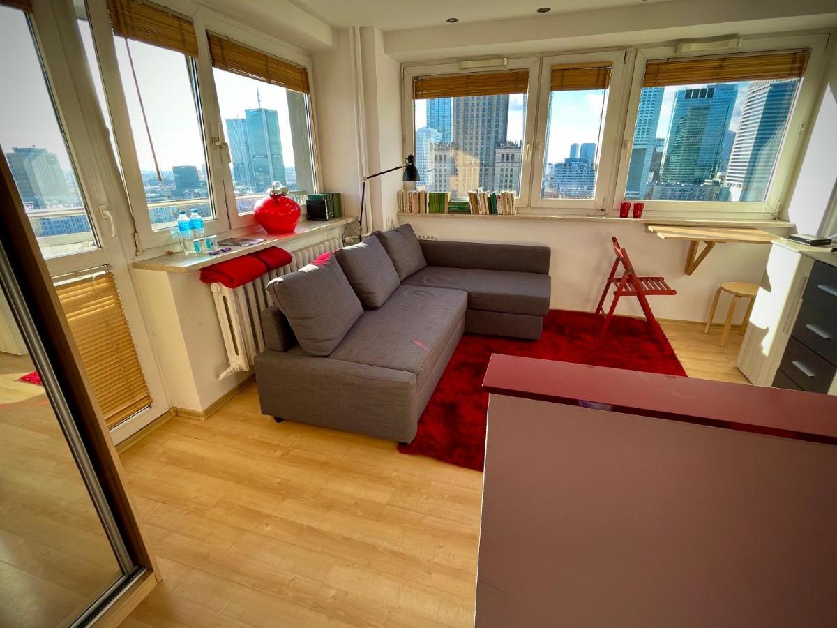 Super Red Centrum View In Town 2x Metro Fast Wifi 300 Mbs Netflix Appletv Smarttv Spotify Panorama Miasta Apartament Warszawa